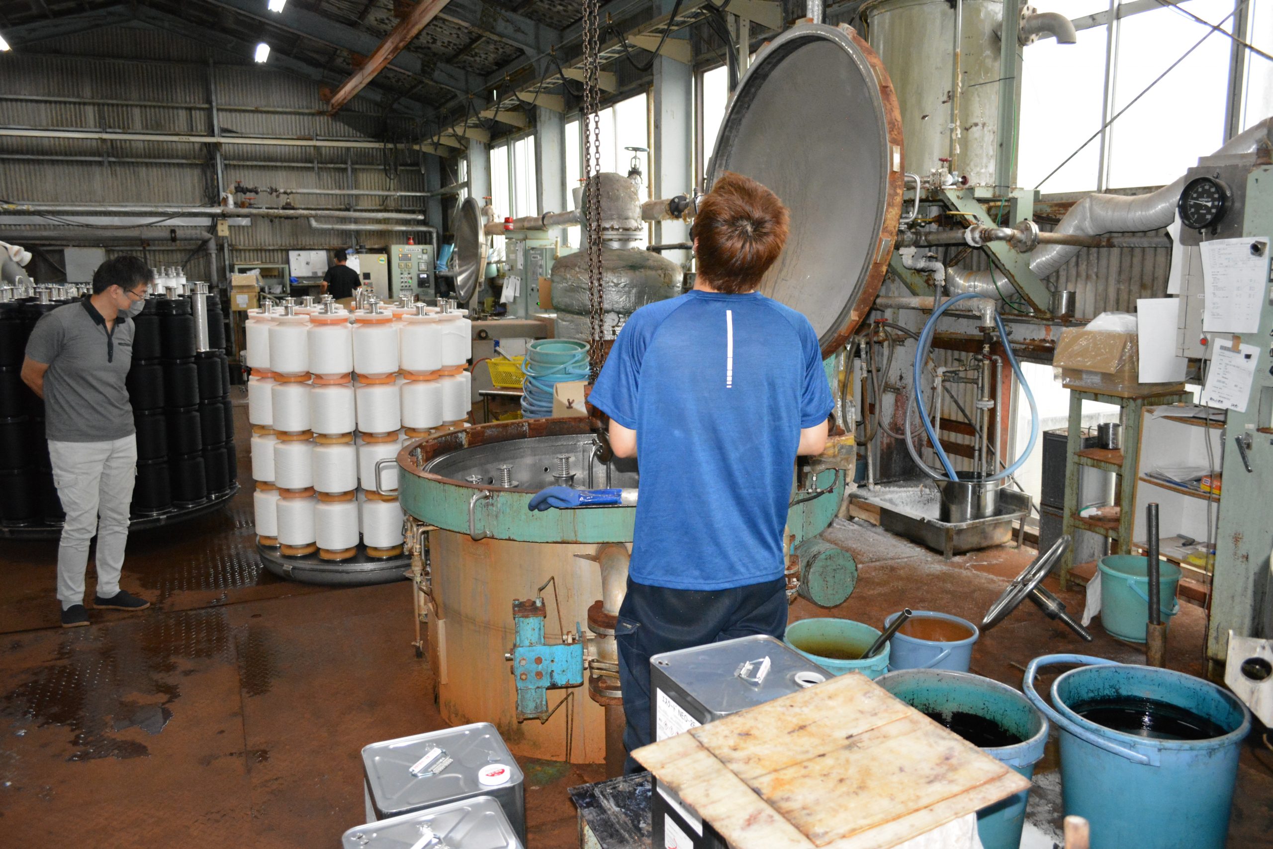 染色加工の現場